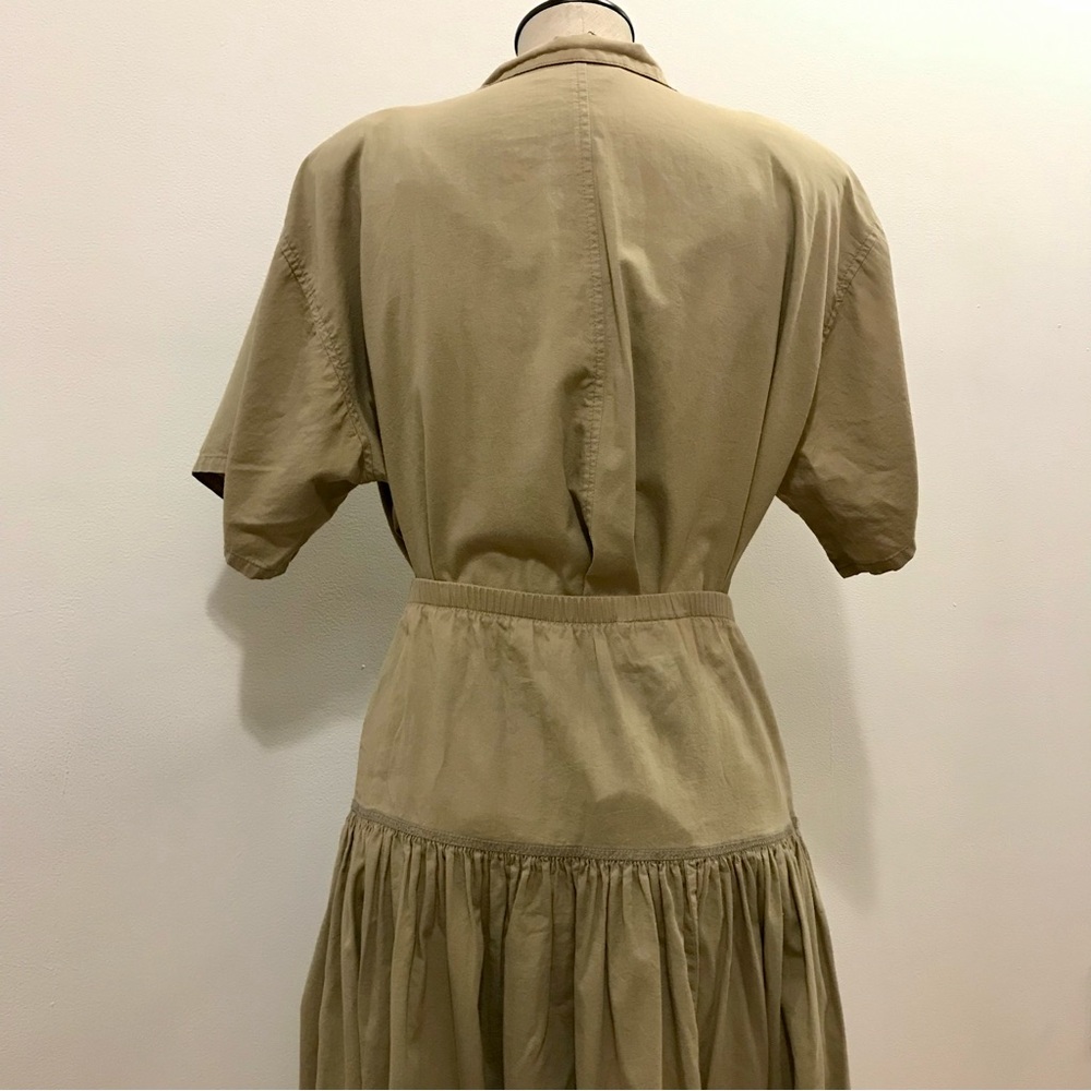 Vintage Metropole Boxy Short Sleeve Shirt in Khaki. Size M. - Picture 6 of 11